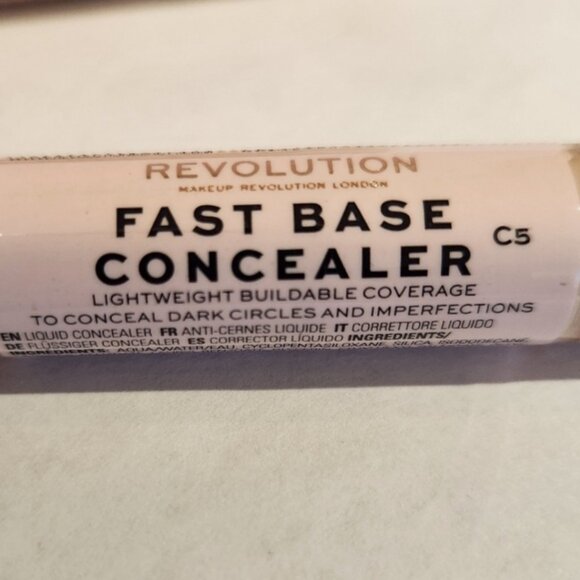 Makeup Revolution Beauty Fast Base Concealer C5 0.15 oz New Sealed - Picture 4 of 5